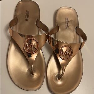 Michael Kors Women's Rose Gold Sandals
